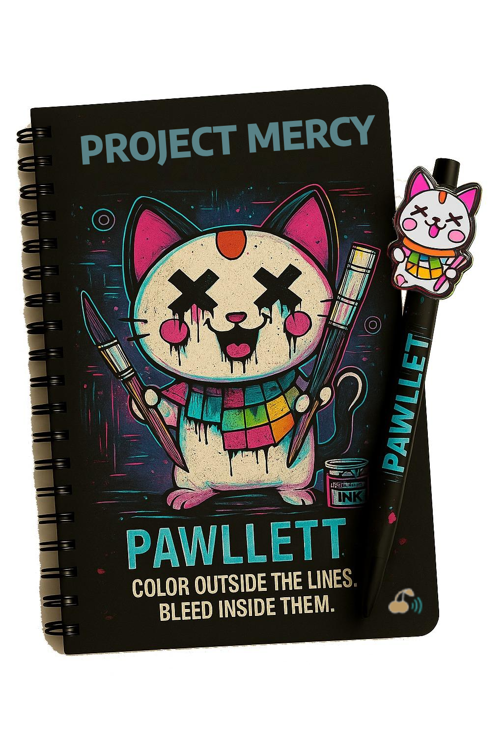 Project Mercy Notebook and Pen Set – Series 1 Pawlett – Powered by Smashpodz™