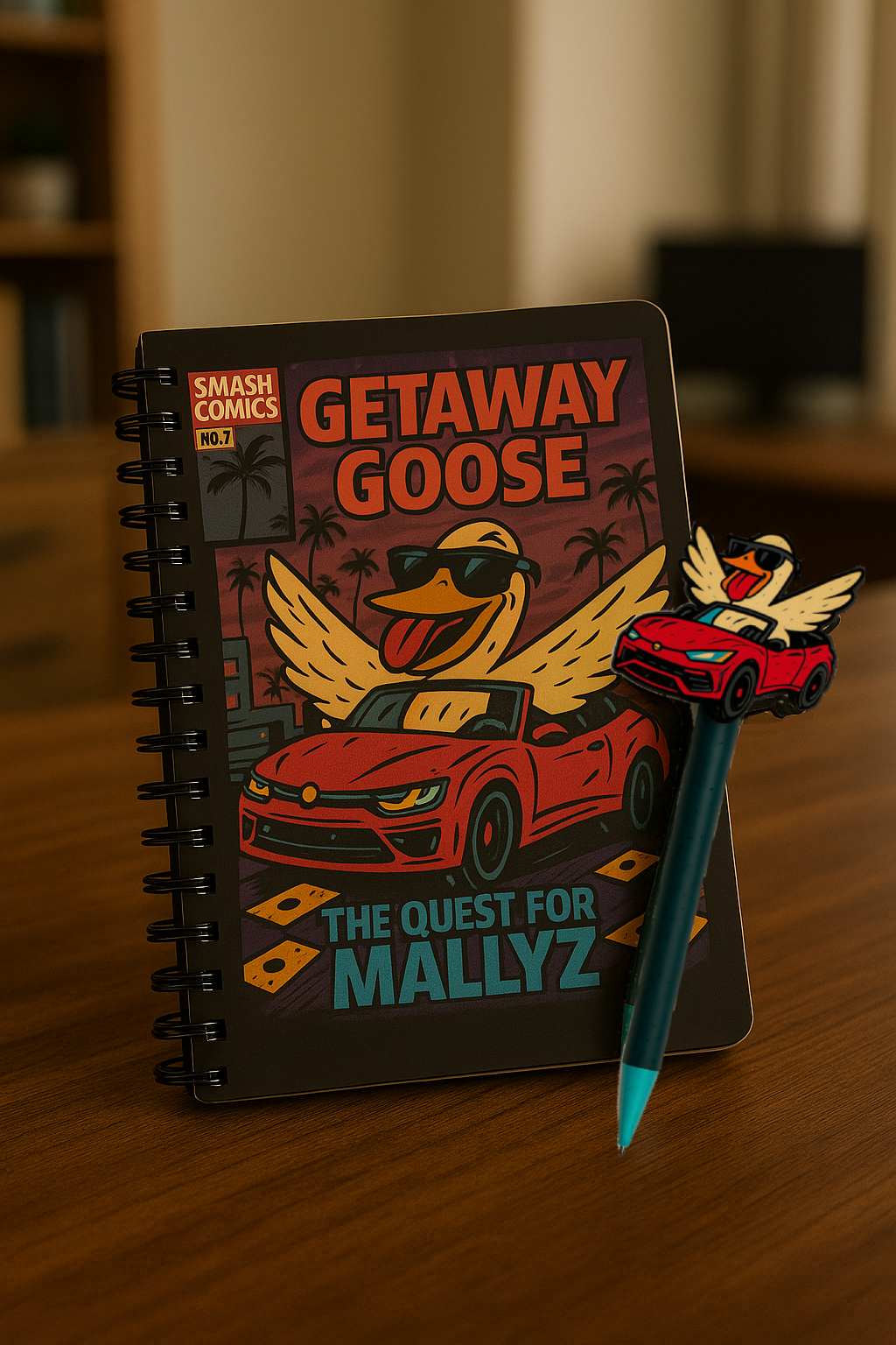 Getaway Goose Notebook and Pen Set – Series 1 Patrick – Powered by Smashpodz™ - Image 2