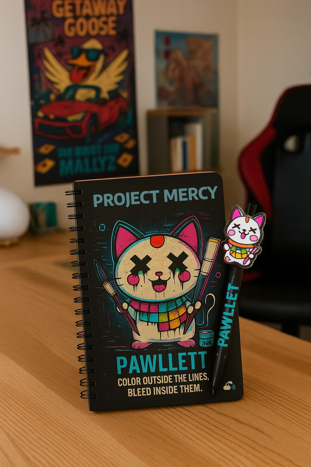 Project Mercy Notebook and Pen Set – Series 1 Pawlett – Powered by Smashpodz™ - Image 2