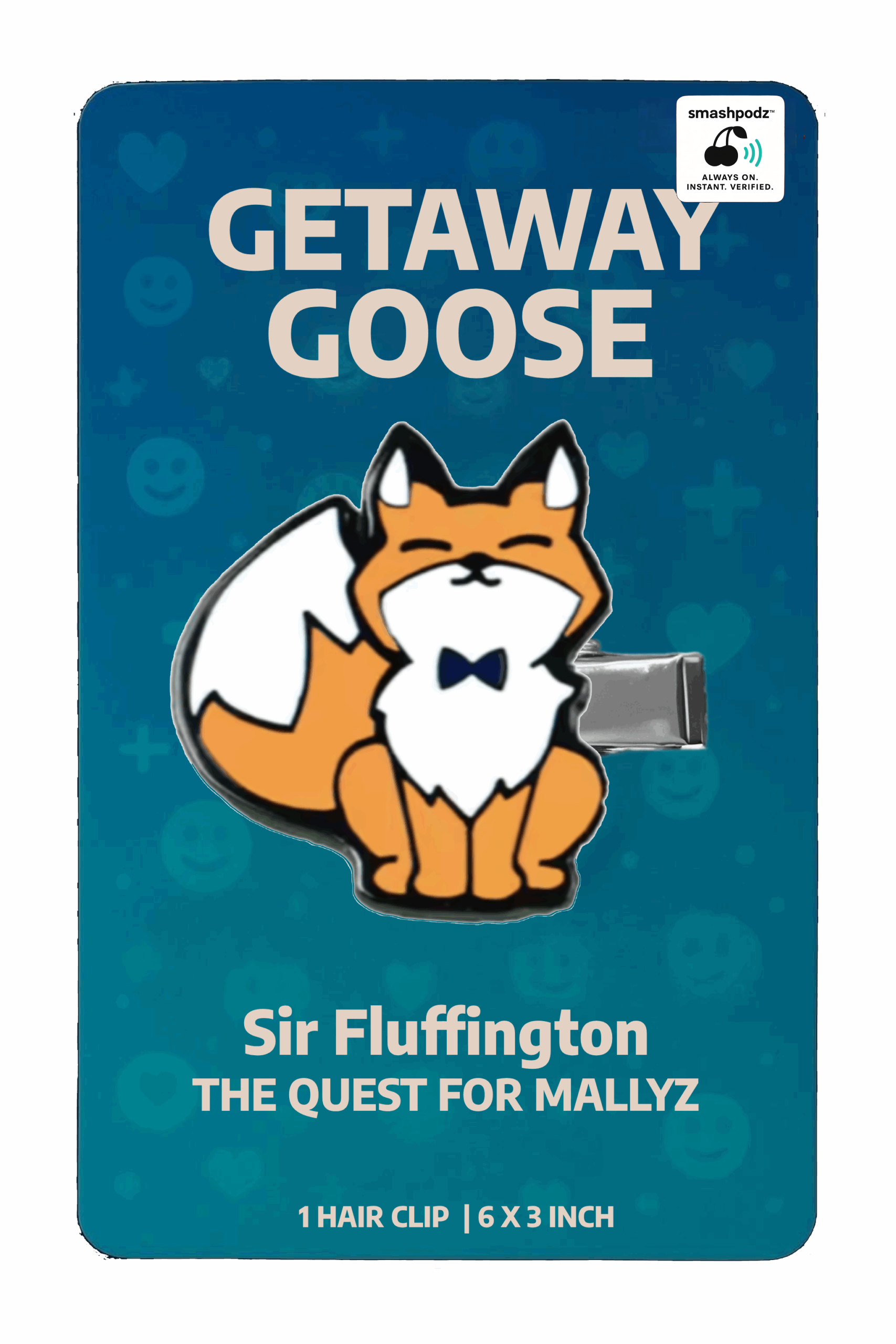 Getaway Goose Hair Clip – Series 1 Sir Fluffington – Powered by Smashpodz™