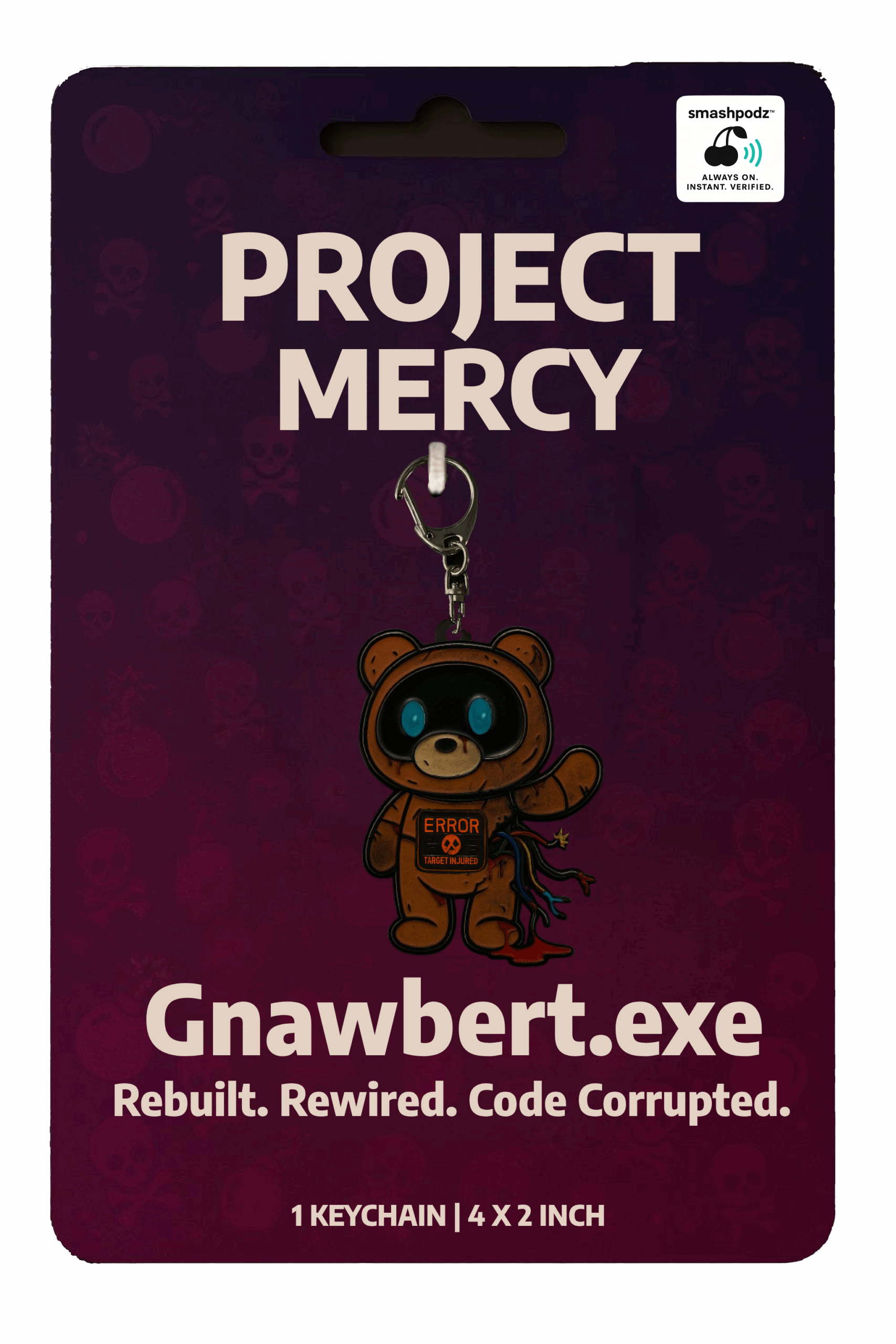 Project Mercy Keychain – Series 1 Gnawbert.exe – Powered by Smashpodz™