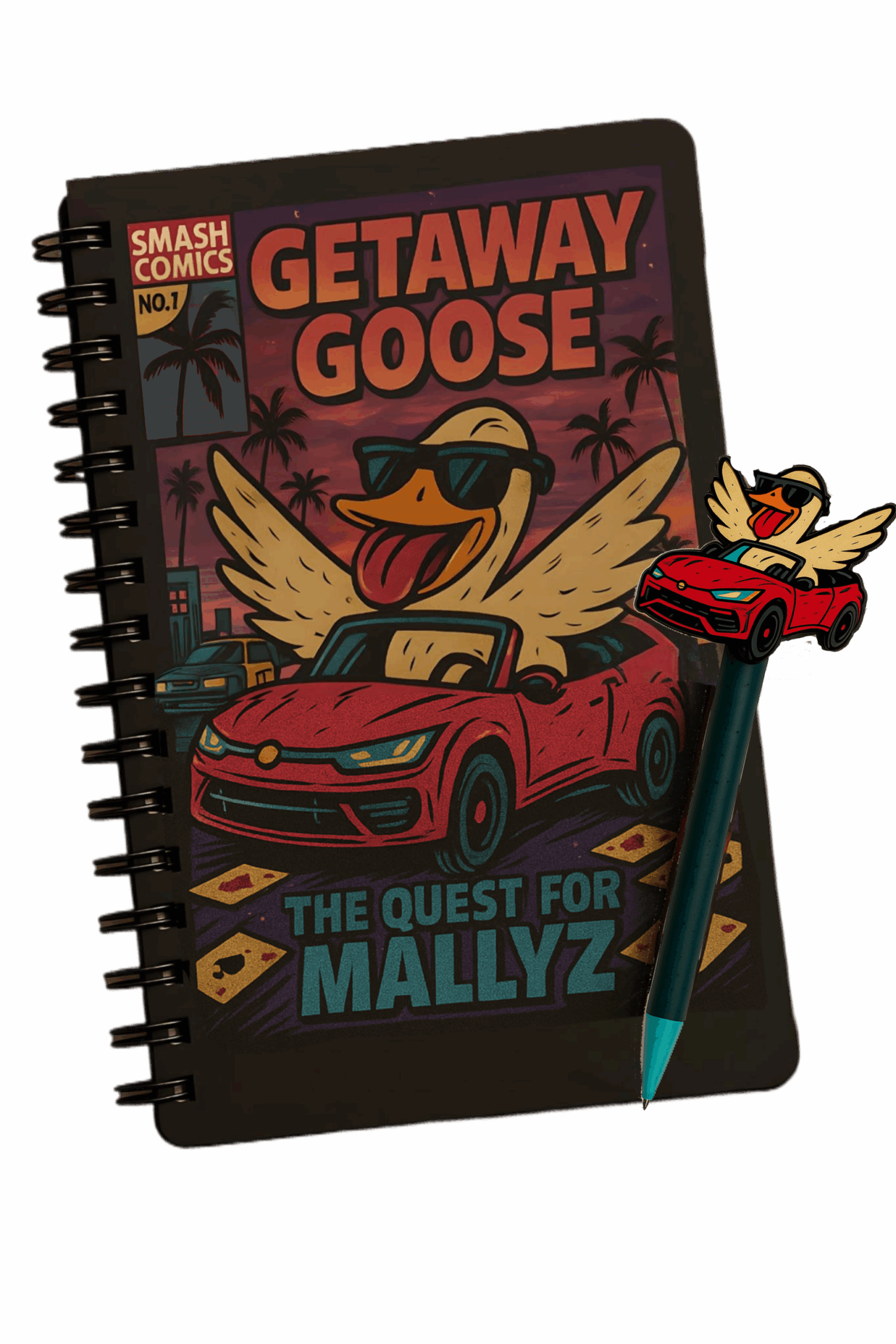 Getaway Goose Notebook and Pen Set – Series 1 Patrick – Powered by Smashpodz™