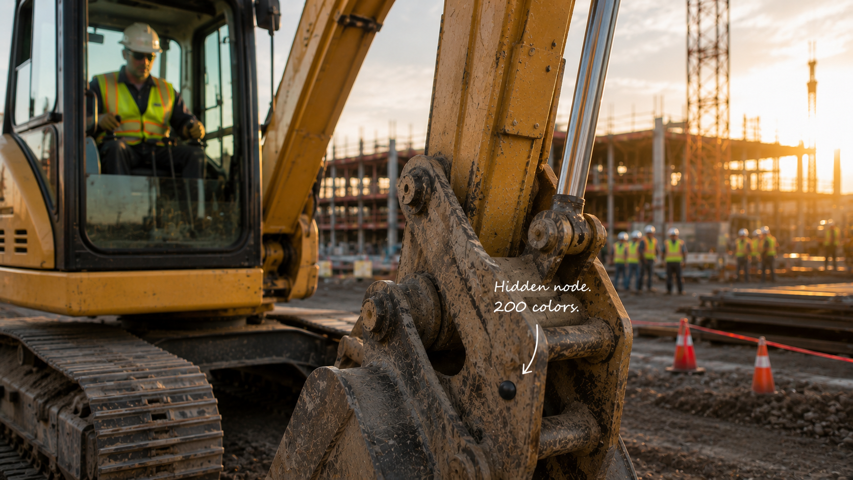 Digital Tripwire nodes on construction site