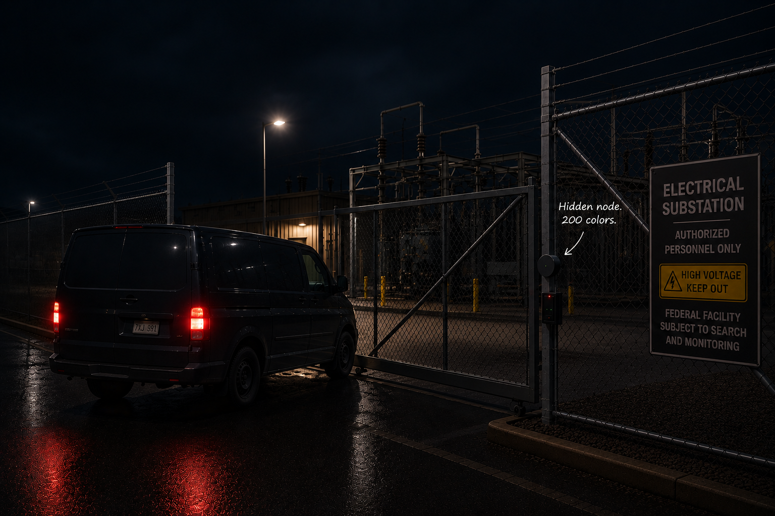 Substation perimeter and security infrastructure