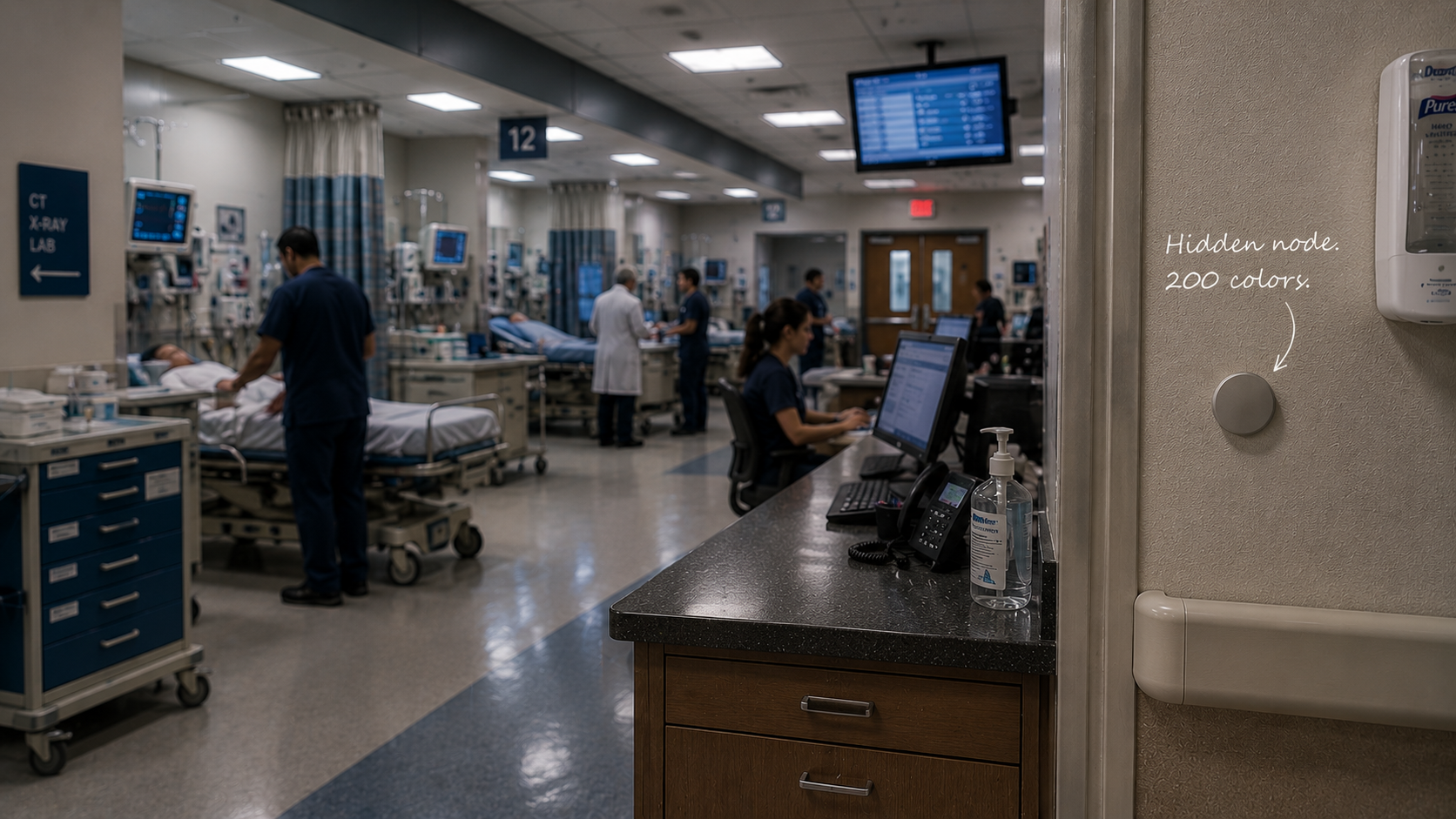 Hospital emergency department triage area