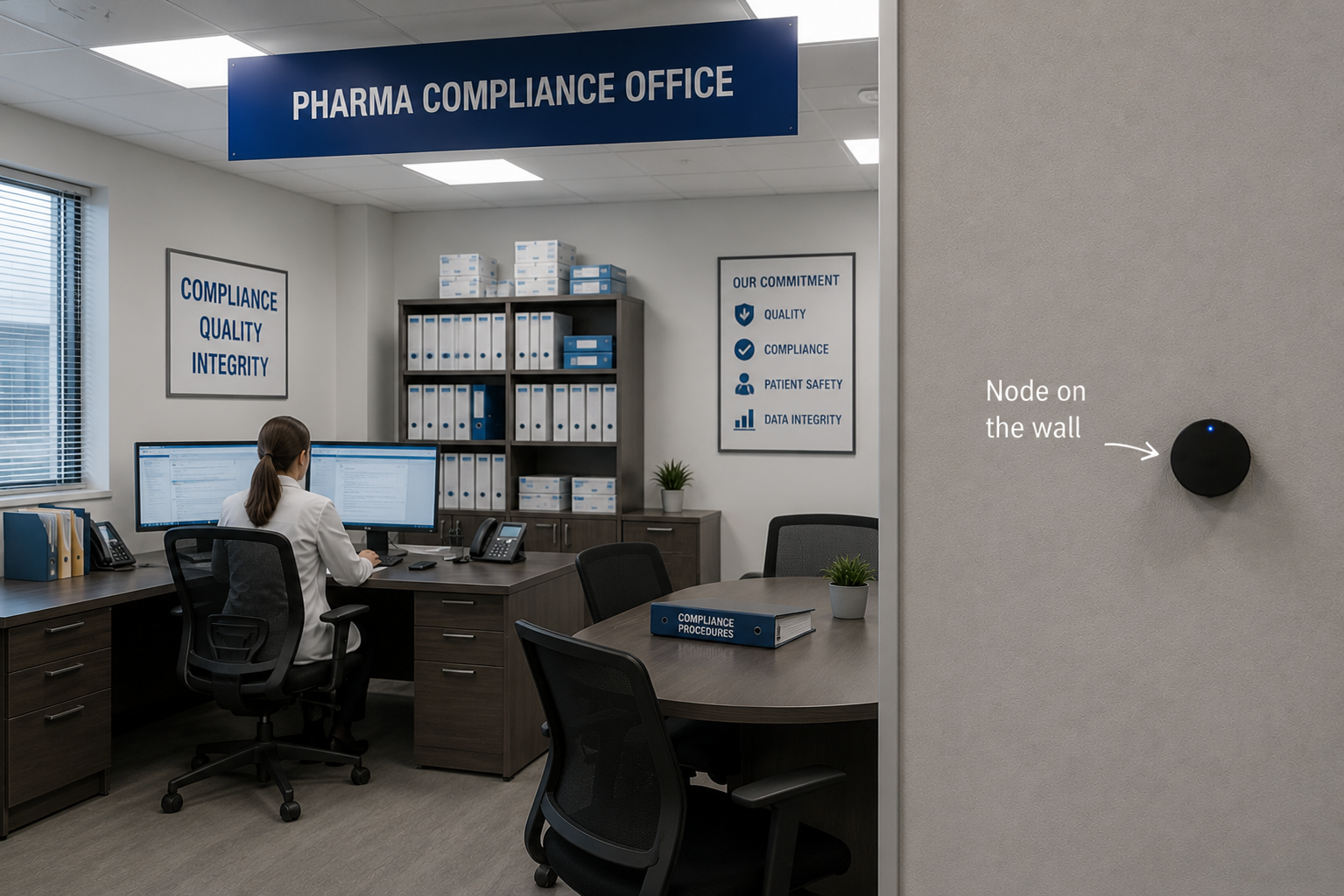 Digital Tripwire nodes deployed across pharmaceutical regulated zones