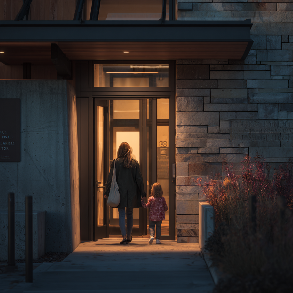 Domestic violence shelter exterior